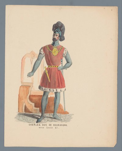 Charles. Duque de Borgoña. bajo Luis XI (título sobre objeto) de Anonymous