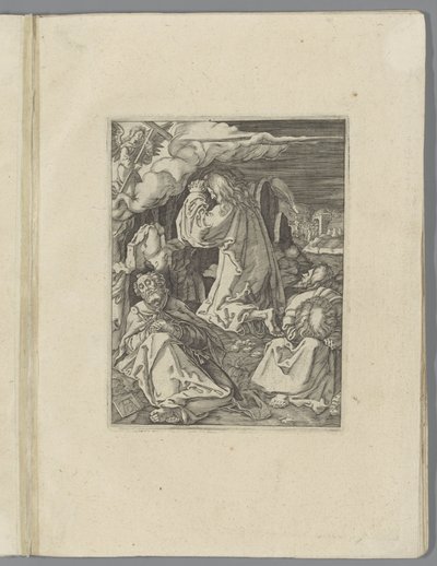 Cristo en el huerto de Getsemaní The Little Pass (título de la serie) Figura de Passio Christi Ab Alberto Durer Nuremberg (título de la serie) de Anonymous