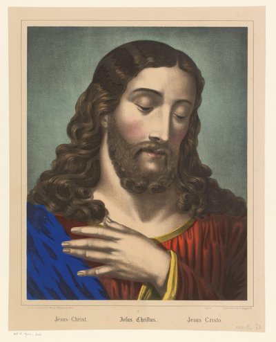 Cristo con la mano delante del pecho
Jésus-Christ / Jesus Christ / Jesus Cristo (título en el objeto) de Anonymous