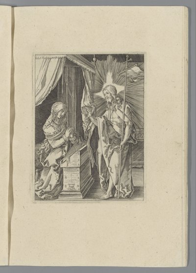 Cristo se aparece a su madre La pequeña pasión (título de la serie) Passio Christi Ab Alberto Durer Nurenburgensi Effigiata (título de la serie) de Anonymous