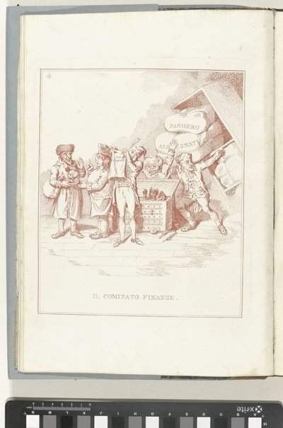 Comité van Financian, 1795 El Comité de Finanzas (título sobre objeto) Hollandia Regenerata (Italianse kopie) (título de la serie) La regeneración de Holanda: spechio a todos los pueblos regenerados (título de la serie sobre el objeto) de Anonymous