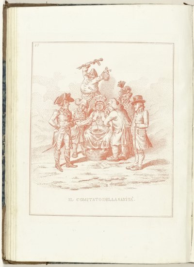 Comité van Gezondheid, 1795 El Comité de Salud (título sobre objeto) Hollandia Regenerata (Italianse kopie) (título de la serie) La regeneración de Holanda: spechio a todos los pueblos regenerados (título de la serie sobre el objeto) de Anonymous