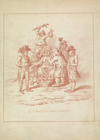 Comité de Salud, 1795 Il Comitato della Sanita (título sobre objeto) Hollandia Regenerata (copia italiana) (título de la serie) de Anonymous