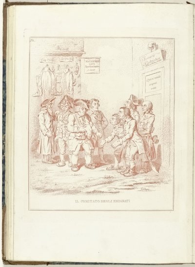 Comité para Uitgewekenen, 1795 El Comité de Emigrantes (título sobre objeto) Hollandia Regenerata (Italianse kopie) (título de la serie) La regeneración de Holanda: spechio a todos los pueblos regenerados (título de la serie sobre el objeto) de Anonymous