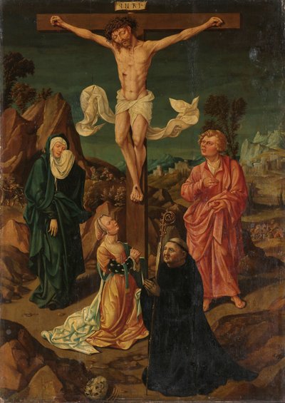 Crucifixión con la Virgen, San Juan, María Magdalena y un donante de Anonymous