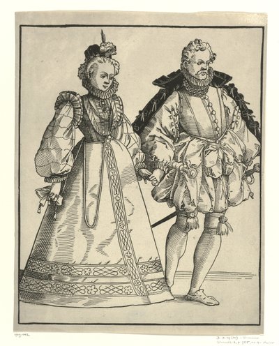Noble y mujer bailando en traje de corte alemán
Ball (título de la serie) de Anonymous