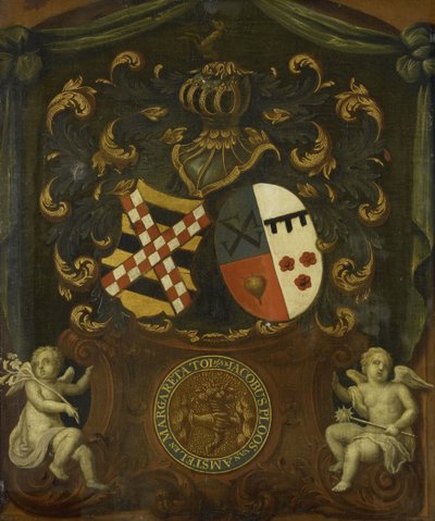 Las armas de la alianza de Jacob Ploos van Amstel y Margareta Tol, 1683 de Anonymous