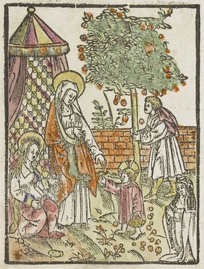 La Sagrada Familia en el Jardín de Anonymous