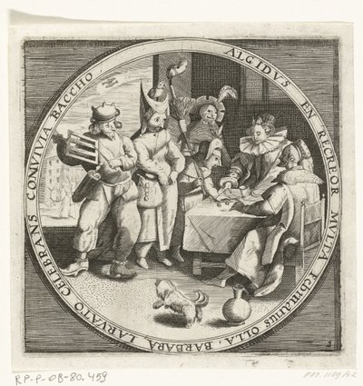 En el maand de febrero, Vastenavond, ca. 1600 De twaalf maanden van het jaar verbeeld in scènes uit het volksleven (título de la serie) Esquemas de los 12 meses con sus operaciones y su aplicación a los signos del zodíaco, divididos en cuatro partes del añ de Anonymous