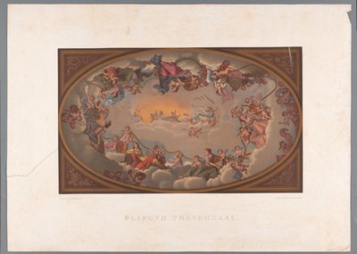 La pintura del techo de la Sala Trêves, en Binnenhof
Techo de la Sala Trèves (título en el objeto) de Anonymous