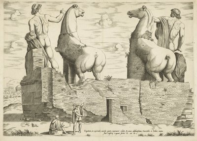 Dioscuren, van achteren gezien Espejo de la magnificencia romana (título de la serie) de Anonymous