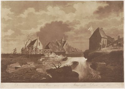 Rotura de la presa de Arkel cerca de Gorinchem, 1820
Ruptura cerca de la esclusa de la presa de Arkelsche en 1820 (título en el objeto) de Anonymous