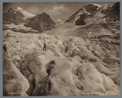 Eigergletscher al noroeste del Eiger en Suiza Le grand Glacier de l