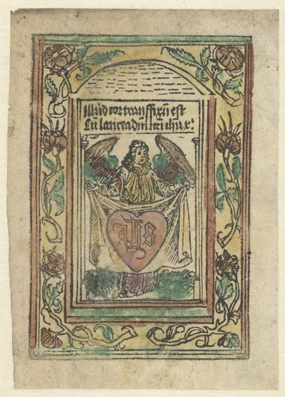 Ángel con sagrado corazón de Anonymous