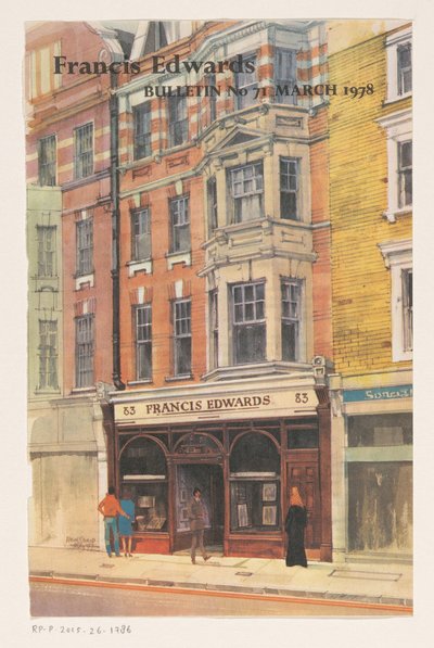 Escaparate de la librería Francis Edwards en Londres de Anonymous