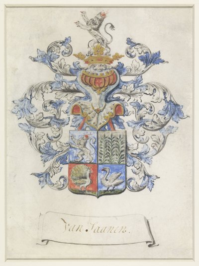 Escudo de armas, posiblemente de la familia van Zaanen de Anonymous
