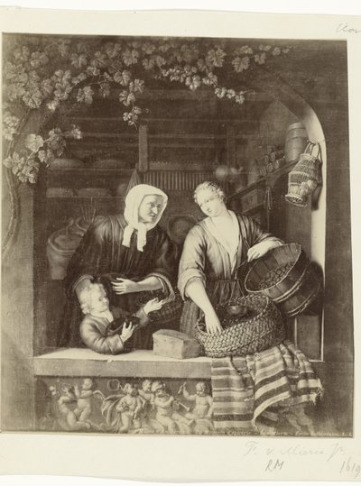 Reproducción fotográfica del cuadro The Grocery de Frans van Mieris II Musée d