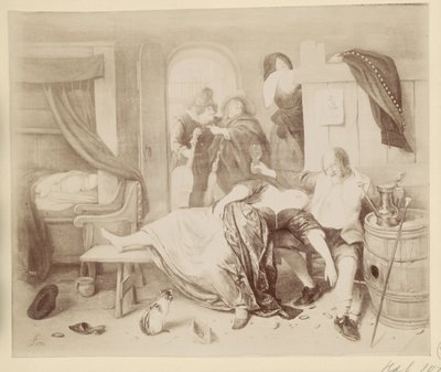 Reproducción fotográfica del cuadro La pareja borracha de Jan Steen de Anonymous