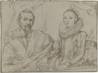 Frans Snijders y su esposa Margaretha de Vos de Anonymous