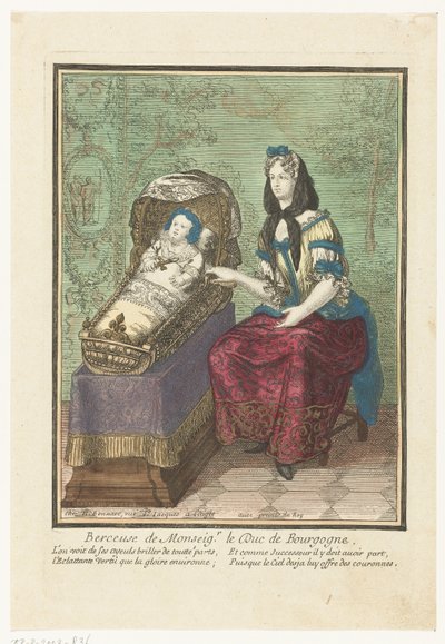 Rey francés en una cuna
Berceuse de Monseigr. le Duc de Bourgogne. (título en el objeto) de Anonymous