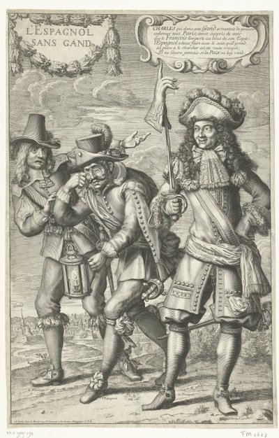 Caricatura francesa de la pérdida de Gante, 1678 L