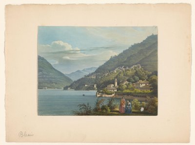 Vista de Blevio en el lago de Como de Anonymous