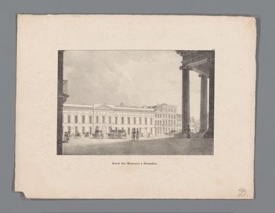 Visión de Bruselas
Hotel des Monnaies en Bruselas (título en el objeto) de Anonymous