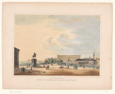 Vista de la torre Gustav Adolfs, en Estocolmo
Estocolmo. Vista de Norrbro desde Gustaf Adolfs torg (título en el objeto) de Anonymous
