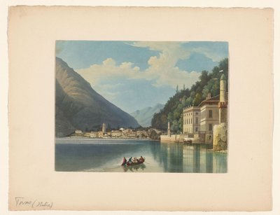 Vista de Torno en el lago de Como de Anonymous