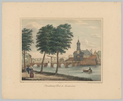 Vista del Haarlemmerpoort en Amsterdam Haarlemmer Poort en Amsterdam (título sobre objeto) Rostros de las Seis Puertas Principales de la Ciudad de Ámsterdam. 1er Cahier (título de la serie) de Anonymous