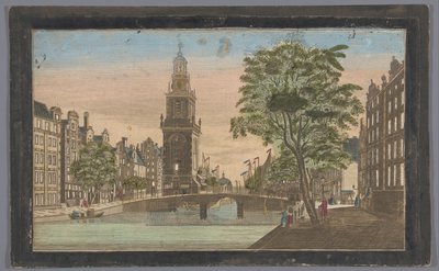Vista de la Jan Roodenpoortstoren en Ámsterdam de Anonymous