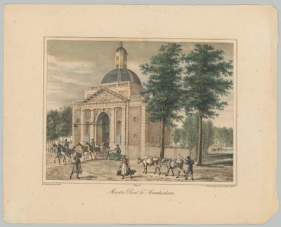 Vista del Muiderpoort en Amsterdam Muider Poort en Amsterdam (título sobre objeto) Rostros de las Seis Puertas Principales de la Ciudad de Ámsterdam. 1er Cahier (título de la serie) de Anonymous