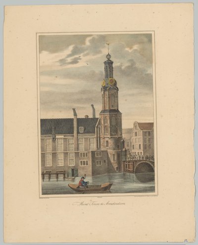 Vista de la Torre Munt en Ámsterdam
Torre de la Casa de la Moneda de Ámsterdam (título en el objeto)
Vistas de las seis torres principales de la ciudad de Ámsterdam. 2º Cahier (título de la serie) de Anonymous