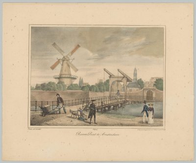 Vista del Raam Poort en Ámsterdam
Raam Poort en Ámsterdam (título en el objeto)
Vistas de las seis puertas principales de la ciudad de Ámsterdam. 1er Cahier (título de la serie) de Anonymous