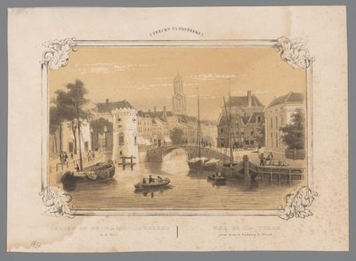 Vista de la barrera Waard en Utrecht
Vista de la barrera Waard y la ciudad / Vue de la Ville prise dans le Faubourg le Weerd (título en el objeto)
Utrecht y alrededores (título de la serie en el objeto) de Anonymous