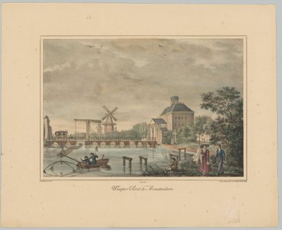 Vista del Weesperpoort en Amsterdam Weesper Poort en Amsterdam (título sobre objeto) Rostros de las Seis Puertas Principales de la Ciudad de Ámsterdam. 1er Cahier (título de la serie) de Anonymous