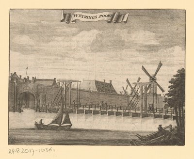 Vista del Weteringpoort en Ámsterdam
Wetrings Poort (título en el objeto) de Anonymous