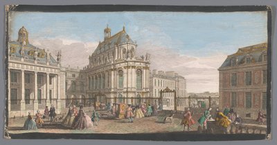 Vista de la capilla del Palacio de Versalles
Vüe particuliere de la châpelle du Chateau de Versailles (título en el objeto) de Anonymous