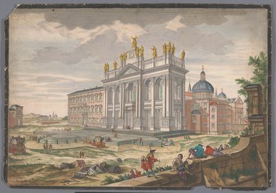 Vista de la iglesia de San Juan de Letrán en Roma
Veduta della Basilica di S. Giovanni Laterano (título en el objeto) de Anonymous
