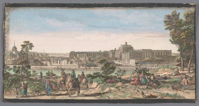 Vista de la ciudad y del Palacio de Versalles
Vista del castillo y parte de la ciudad de Versalles (título en el objeto) de Anonymous