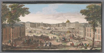 Vista de la fachada del Palacio de Versalles
Diverses vues du Chateau de Versailles (título en el objeto) de Anonymous