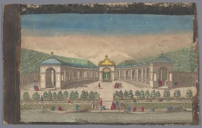 Vista de un teatro en la isla de Kamenoi-Ostrow en el río Neva
Vista del anfiteatro para el paseo público, en el islote Kamannoi Ostrow en el Pequeño Newa (...) (título en el objeto) de Anonymous