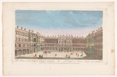 Vista del Berliner Stadtschloss en Berlín El palacio del rey de Prusia en Berlín (título sobre objeto) de Anonymous