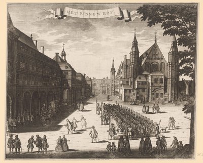 Vista del Binnenhof en La Haya El Binnenhof (título sobre el objeto) de Anonymous