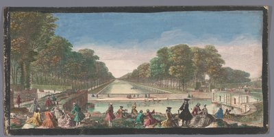 Vista del Gran Canal en el jardín del Palacio de Fontainebleau
Veüe du Canal, de Fontainebleau (título en el objeto) de Anonymous