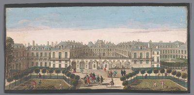 Vista del Palais Royal en París
Vûë du Palais Royal (título en el objeto) de Anonymous