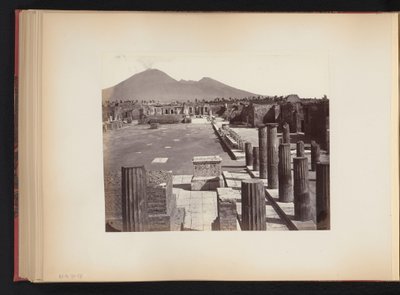 Vista de la Piazza del Foro en Pompeya, Italia de Anonymous