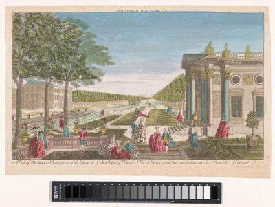 Gezicht op het Schloss Pillnitz
Una vista de Bilnitz en Sajonia uno de los palacios del rey de Polonia (título en el objeto) de Anonymous