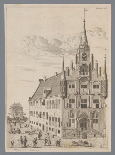 Vista del Ayuntamiento de Gouda de Anonymous