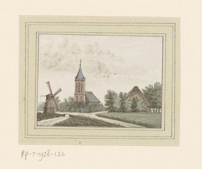 Vista del pueblo de Hoogwoud de Anonymous